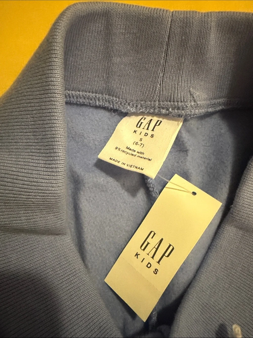 GAP Light & Dark Blue Asymmetrical Rectangle Print Joggers